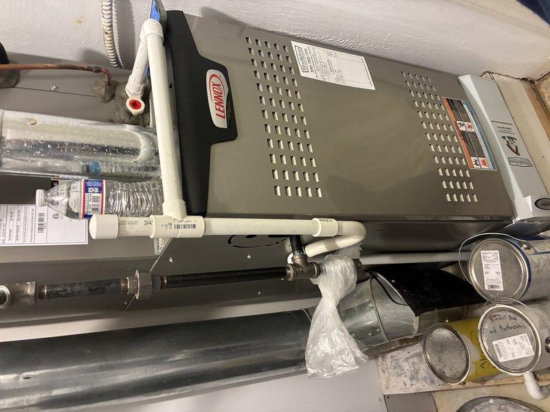 Performed routine furnace tune-up on Lennox HVAC system, completing standard maintenance procedures and inspection of all components including blower assembly, circuit board, and wiring connections. System was found to be in normal working condition with no visible issues. Noted customer requires replacement filter; current filter measured at 1/16" thickness, indicating replacement is necessary.