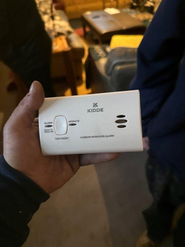 Installed 90% efficiency furnace with proper safety measures including installation of Kidde carbon monoxide detector. Installed new gas shut-off valve on the copper supply line to ensure code compliance and system safety.
