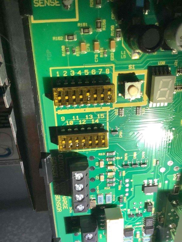 Performed routine maintenance on 4-year-old heating system. Inspected control board circuitry including DIP switches, LED display, and terminal connections. Examined blower motor assembly and verified proper electrical connections between control board and system components.