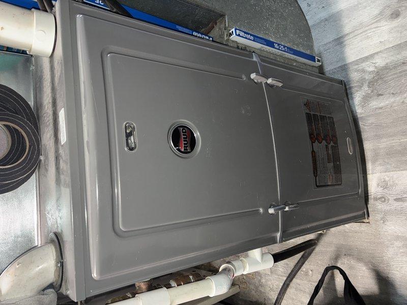 Performed scheduled furnace tune-up on 4-5 year old Ruud system. Completed comprehensive inspection and maintenance of unit, including checking all connections and components. System is functioning properly with no issues identified; customer advised to proceed with regular maintenance schedule.