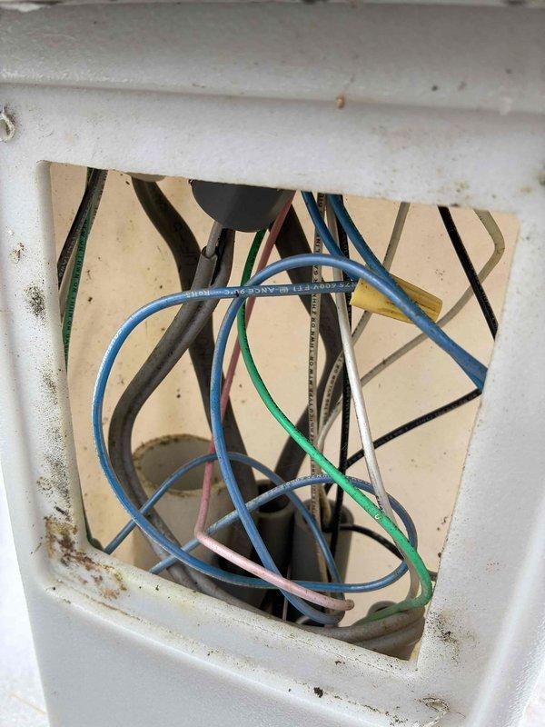 Performed courtesy call to inspect aerator circuit which was found temporarily wired to an alternate circuit. Examined electrical panel and junction box, documenting current configuration with photos for reference. Confirmed temporary wiring status as previously noted.