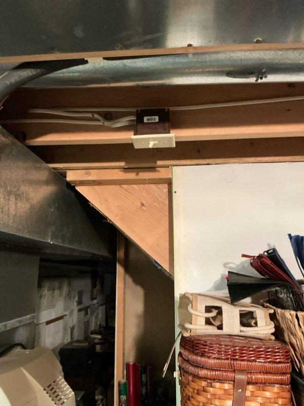 Conducted comprehensive evaluation of residential HVAC system including inspection of attic ductwork, exposed framing, and basement mechanical components. Documented existing galvanized metal ductwork configuration, copper piping connections, and current system placement to prepare detailed replacement estimate for aging furnace and air conditioning unit.