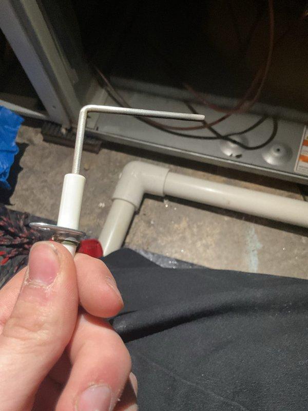 Performed scheduled MVP Heating Visit on rolled appointment. Tested ignition system with ignitor probe and verified proper operation. Conducted electrical diagnostics with multimeter, recording 516 ohms resistance measurement on heating components to confirm system functionality.
