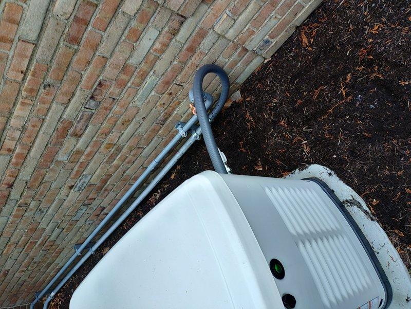 Performed generator maintenance service including diagnostic battery testing. Installed drainage system with flexible hose connection to ensure proper condensate removal. Generator was successfully serviced and is now operating within normal parameters.