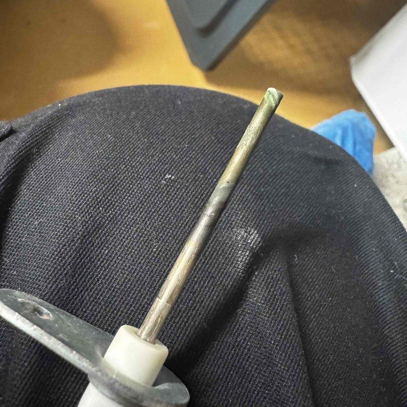 Performed scheduled maintenance on Trane furnace system. Inspected heat exchanger and found signs of corrosion on ignition rod. Completed full system check including airflow, connections, and safety controls to ensure proper operation for heating season.