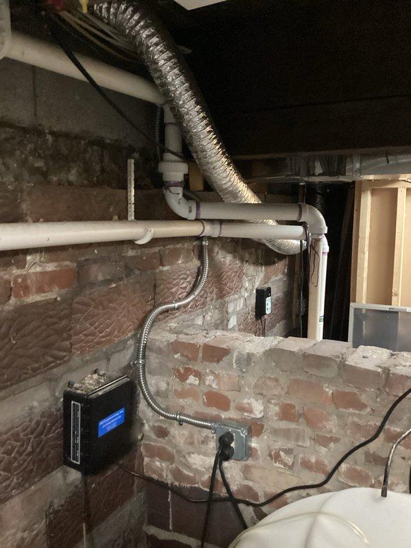Responded to service call regarding breaker box tripping after installation of new sump pump. Performed inspection of electrical panel, checked circuit load distribution, and identified cause of tripping. Resolved issue by redistributing load to prevent overloading of affected circuit, ensuring proper operation of the newly installed pump without further breaker trips.