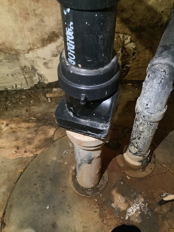 Responded to emergency call for burst waterline in 30-year-old residence bathroom. Excavated damaged drywall to access failed supply line, replaced compromised section with new PEX piping, and installed new shutoff valve. Additionally, replaced deteriorated cast iron drain pipe connection in basement with modern PVC coupling to prevent future issues.