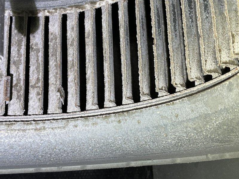 Performed scheduled MVP heating maintenance service. Inspected control board for proper operation and verified all connections were secure. Cleaned dirty ventilation components and removed accumulated dust/debris from fan assembly to improve airflow and system efficiency.