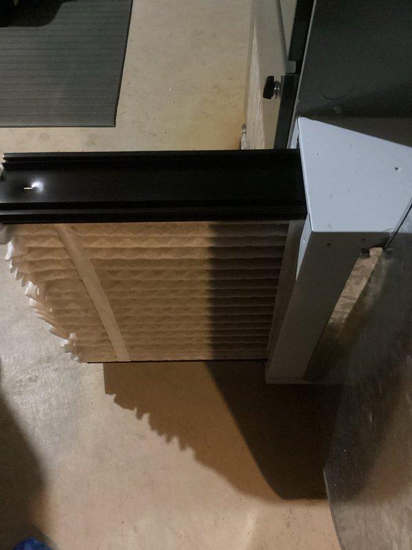Performed routine furnace maintenance service, replacing and installing both primary and secondary air filters. Verified filter integrity and proper seating in the housing unit, ensuring optimal airflow and system efficiency for the heating season.