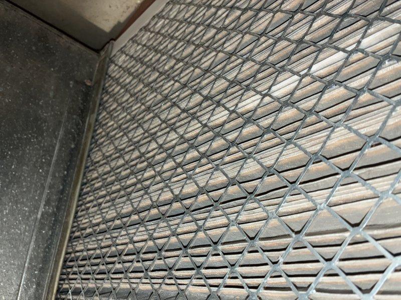 Performed scheduled maintenance on an 11-year-old heating system with unknown manufacturer. Inspected and documented heavily soiled air filter requiring replacement. Examined control board and electrical connections, finding all components and wiring harness in functional condition with no visible damage or loose connections.