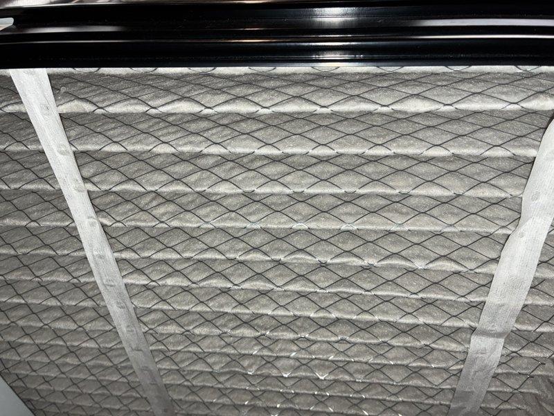 Completed scheduled BS-MVP Heating Visit on 10-year-old system. Inspected Lennox control module which was operational with proper wire connections and illuminated indicator light. Examined air filter which showed normal usage wear with intact diamond-pattern mesh and frame structure.