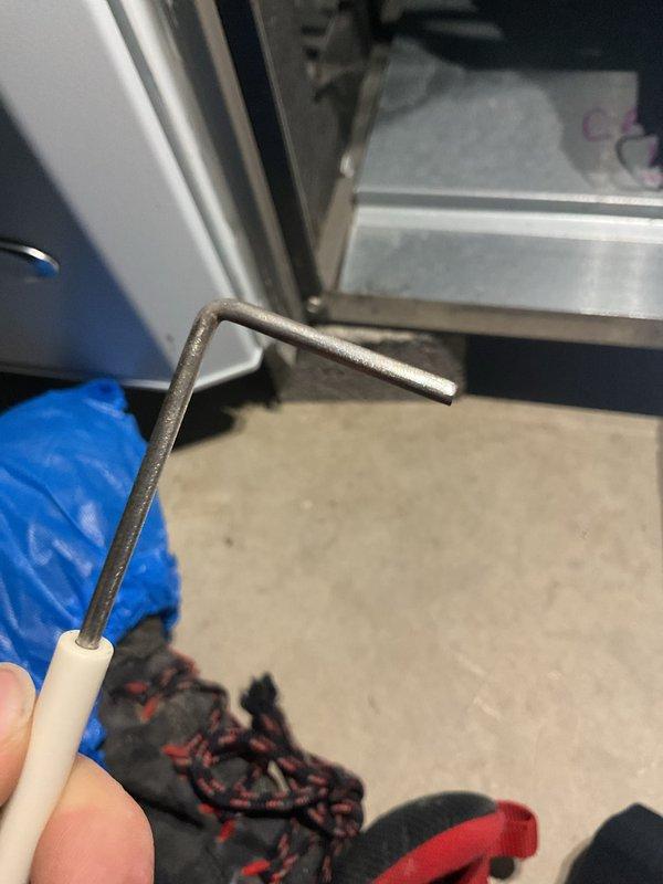 Performed scheduled MVP heating maintenance service. Conducted pressure testing of system with UEi EM720 instrument, measuring 12.13 inH2O at 61.3°F. Used hex key tool for adjustment and access to internal components during the comprehensive inspection.