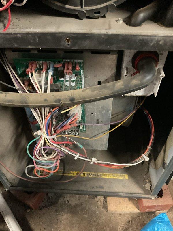 Completed scheduled furnace tune-up on 1-year-old unit as requested. Performed comprehensive inspection of electrical components, including circuit board connections and wiring harness integrity. Cleaned minor dust accumulation from interior housing and verified proper operation of blower motor assembly and gas valve functionality.