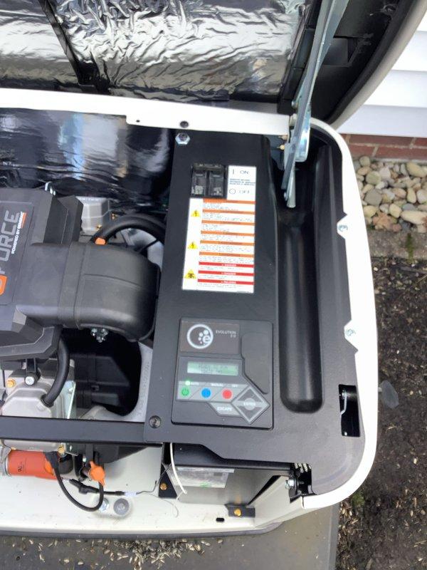 Completed routine maintenance service on a one-year-old Generac residential generator as part of the customer's two-year service agreement. Performed comprehensive tune-up including inspection of control panel functionality, verification of proper installation on concrete pad, and examination of electrical conduit connections to the home. Generator is operating within normal parameters with no issues detected.