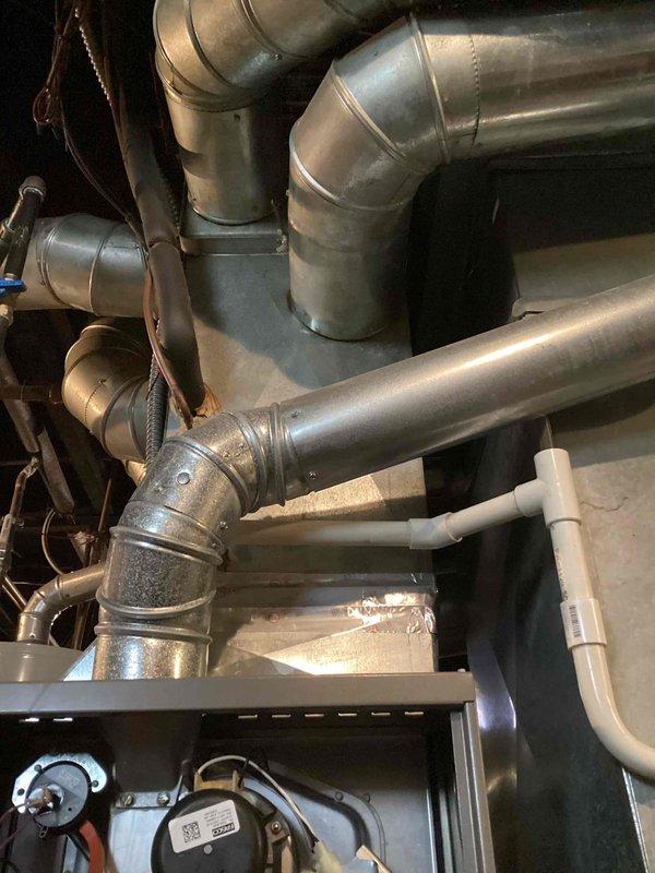 Completed annual maintenance on a 3-year-old furnace per service agreement. Inspected and tested all electrical components, pressure switches, and control modules, finding all connections secure and operational. Examined ductwork system for proper installation and airflow, with no issues detected; system is functioning within manufacturer specifications.