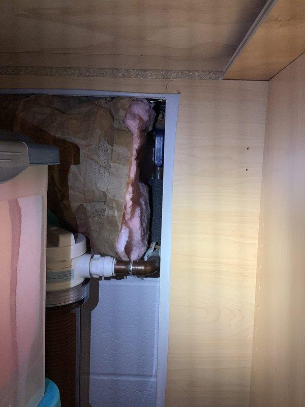 Completed installation of new city water softener system, replacing existing unit and reworking piping to accommodate the new CARB/Mineral Combo softener. Work included removing old softener, modifying plumbing connections with proper insulation around pipes, and providing six bags of salt for system operation.