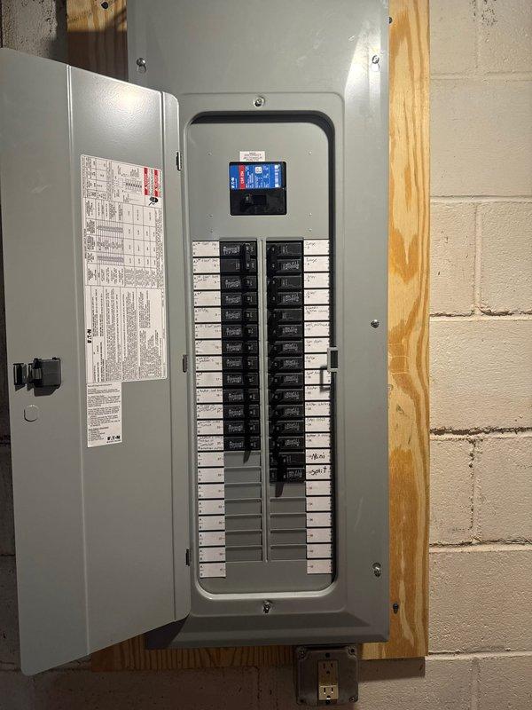 Successfully installed dedicated electrical circuit for mini split system, connecting it to the main service panel. Properly secured all connections, labeled the new circuit breaker, and verified proper operation according to manufacturer specifications and local electrical code requirements.