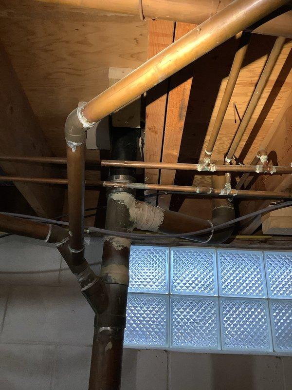 Conducted assessment of unfinished space for installation of sink, toilet and shower fixtures. Inspected existing plumbing infrastructure including galvanized steel pipes, copper supply lines, and PVC drain system. Provided comprehensive estimate for fixture installation with additional plumbing modifications required to properly connect new bathroom fixtures to existing water supply and drainage systems.