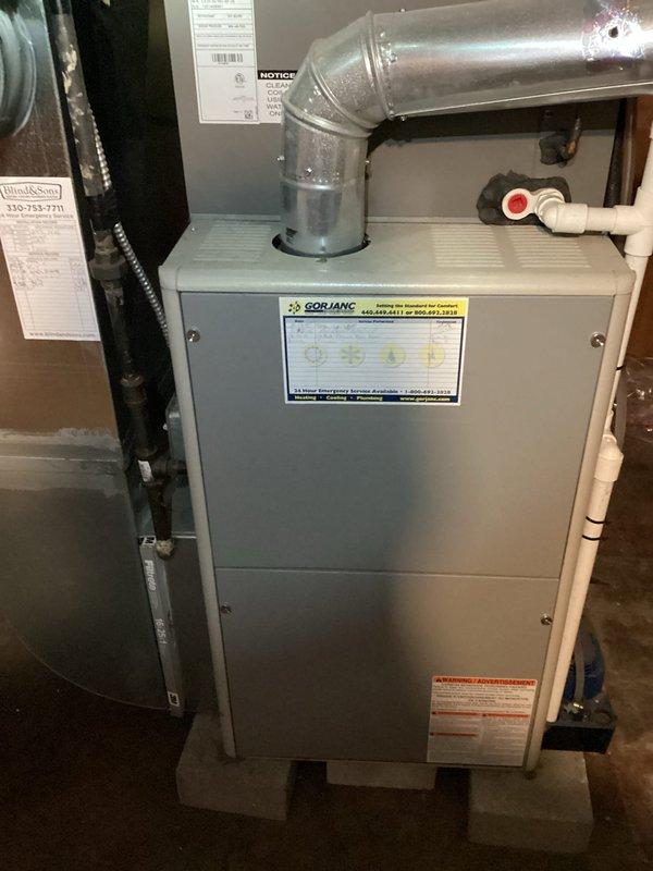 Responded to no-heat call for Gorjac furnace, less than 10 years old with current maintenance plan. Diagnostic inspection revealed faulty control board causing system failure. Replaced defective circuit board, verified proper ignition sequence, and confirmed normal operation of blower motor and gas burner assembly. System now functioning correctly with proper heat output.