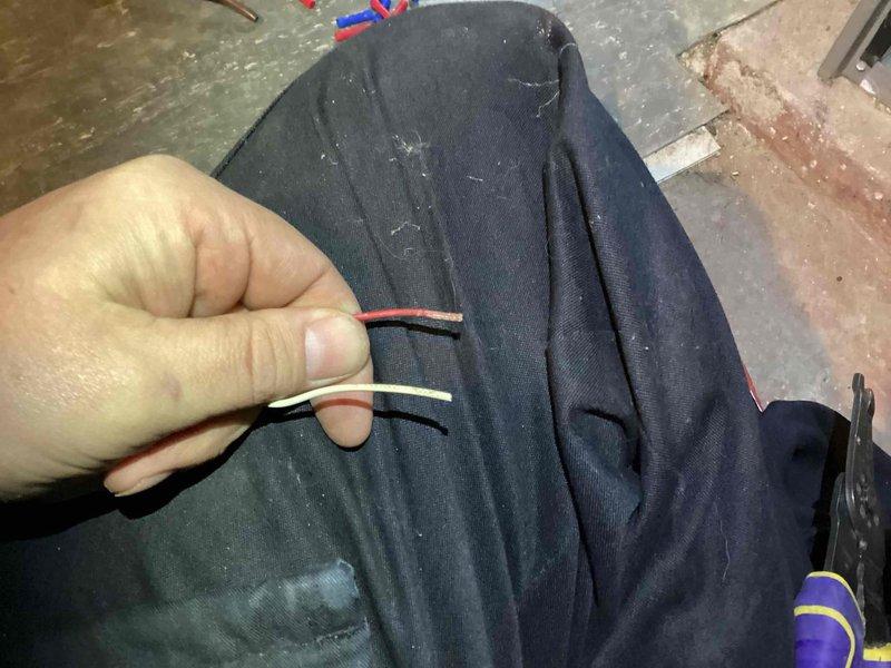 Diagnosed and repaired electrical wiring issue on 3-4 year old furnace that had ceased operation overnight. Identified damaged wiring connections, replaced compromised sections, and restored proper electrical continuity to the heating system. Unit successfully tested and returned to normal operation.
