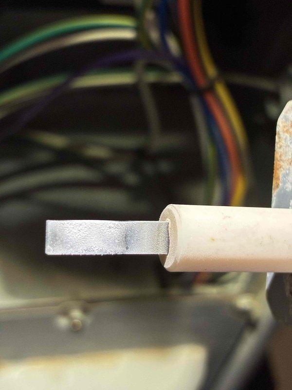 Performed routine MVP heating maintenance on 8-year-old system, including inspection of ignition assembly and electrical connections. Replaced air filter with new pleated filter to ensure proper system airflow and efficiency.