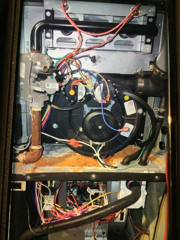 Completed bi-system MVP heating maintenance service. Inspected interior components of both units, noting normal wear on blower motors and wiring connections. Discovered significant frost accumulation on evaporator coils in second system, indicating potential refrigerant flow restriction; cleared ice buildup and restored proper operation.