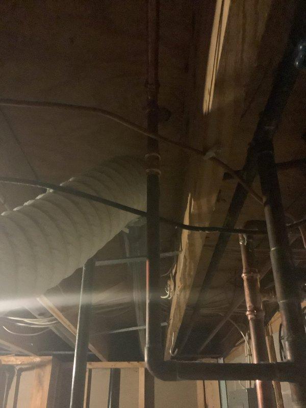 Successfully installed customer-supplied tanked water heater according to quote specifications, including installation of 3 ball valves, expansion tank, and drain pan. Completed all quoted items with no additional parts required.