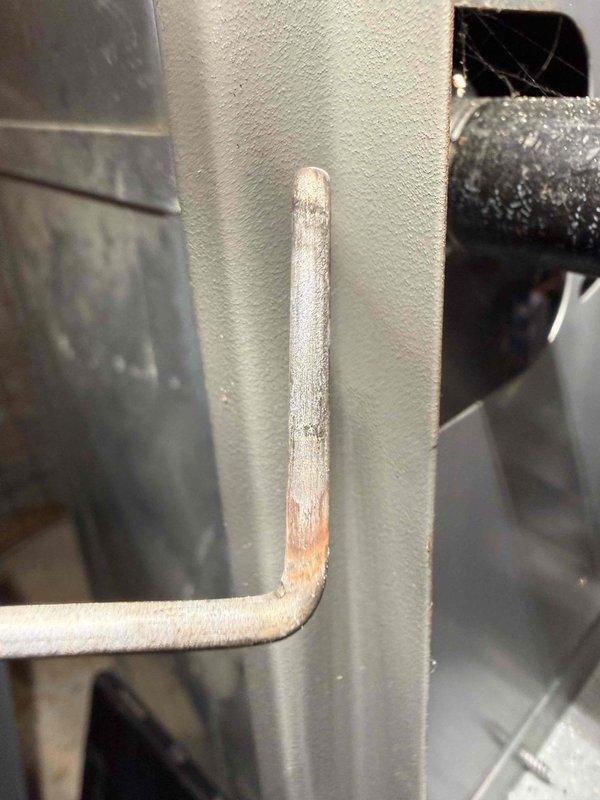 Responded to no heat service call for furnace displaying multiple error codes (E27, E31, HE229, E271). Visual inspection revealed significant corrosion on the heat exchanger tube with 90-degree bend and oxidation on the gas valve fitting. Determined heat exchanger failure was causing system shutdown due to safety protocols. Recommended full replacement of the heat exchanger assembly to restore proper operation.