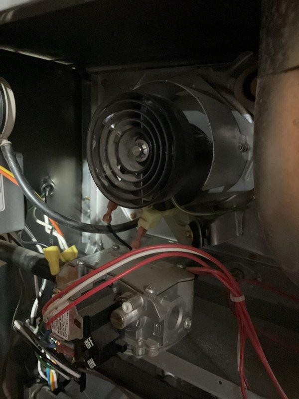 Performed routine maintenance on gas furnace (approximately 6+ years old). Inspected blower assembly, electrical connections, and gas valve functionality. Evaluated ductwork condition and recommended cleaning service; system is currently operating within normal parameters.