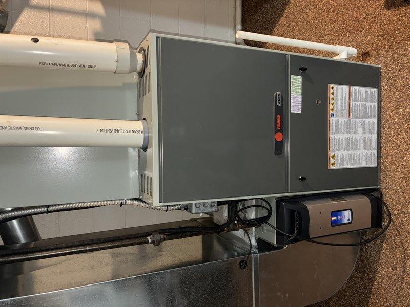 Completed routine maintenance on heating system per MVP recurring service agreement. Inspected furnace unit, PVC venting system, and humidifier following customer concerns about humidifier functionality. Verified all components including furnace, water heater, and humidifier are operating within normal parameters with no visible leaks or damage detected.
