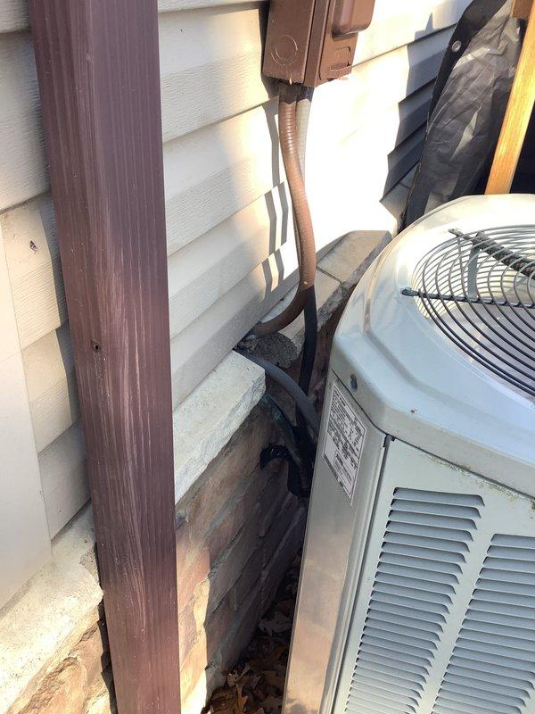 Successfully installed a complete HVAC system including an air handler and heat pump with humidifier. Properly positioned outdoor condenser unit on concrete pad with appropriate clearances, and ran refrigerant lines and electrical connections to interior components. System was fully tested and verified operational with all components functioning according to manufacturer specifications.