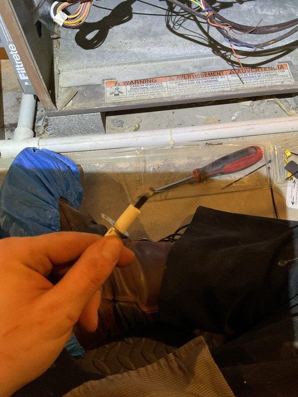 Completed PM level 1 service including thorough blower wheel cleaning and installation of surge protection device. Replaced silicon nitride ignitor on HVAC system after diagnosing control board issues. All components verified operational with proper connections to ensure reliable system performance.