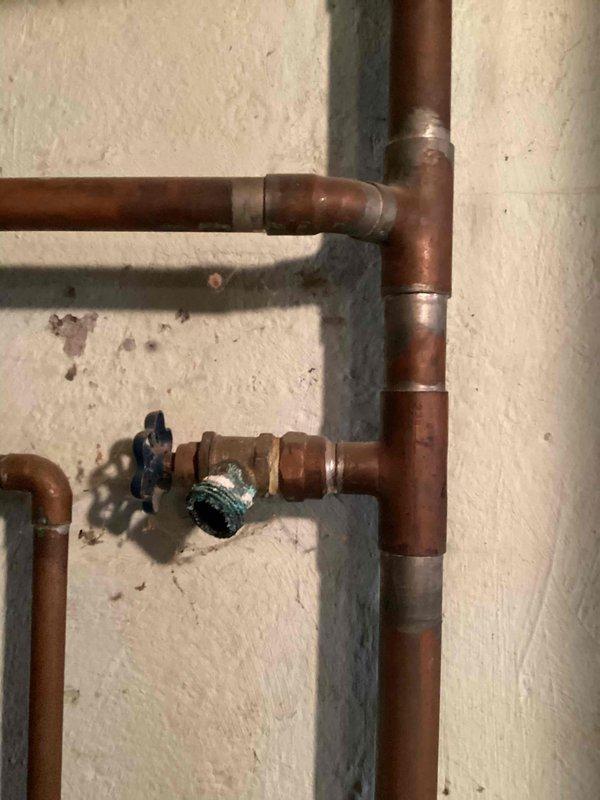 Performed comprehensive furnace tune-up per promotional service package. Inspected copper piping system with pressure regulator valve and identified minor oxidation on several joints. Examined shutoff valve functionality and verified proper operation of the boiler system with no immediate concerns requiring attention.