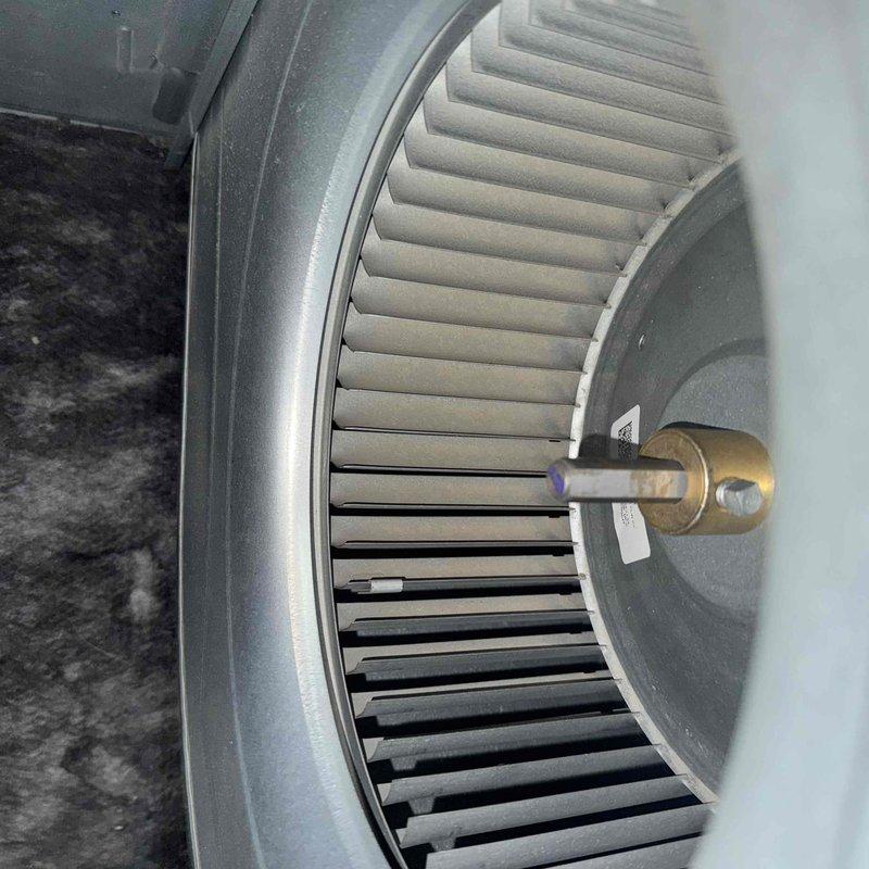 Performed comprehensive furnace maintenance on 4-year-old system, including inspection and cleaning of the blower wheel assembly and verification of proper ECM drive board functionality with all connections secure. System is operating within normal parameters with no issues detected; photographic documentation of key components was taken for service records.