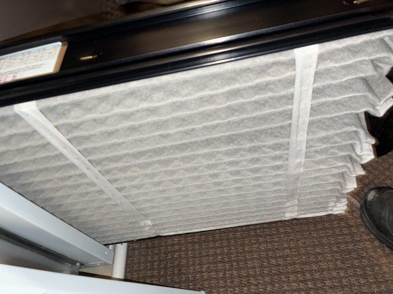 Completed scheduled maintenance on residential HVAC system. Performed comprehensive inspection of furnace unit and associated components, noting system appears well-maintained with proper connections to ductwork and control systems. Replaced air filter with new pleated filter to ensure optimal airflow and system efficiency.