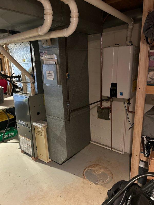 Performed routine maintenance on residential furnace system at 8am as scheduled. Inspected control board wiring connections and verified proper operation of all components. System is functioning normally with no issues detected.