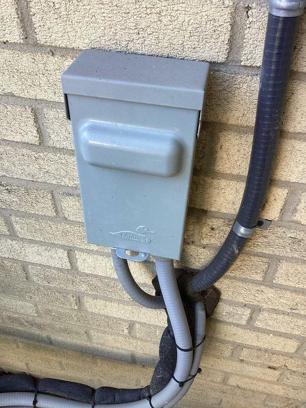 Performed scheduled MVP heating service. Inspected exterior electrical junction box and interior control panel. Verified proper wiring connections to capacitor and examined condition of red, yellow, and green control wires. Removed debris from unit housing to ensure proper airflow and system operation.