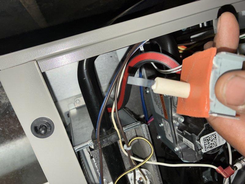 Completed MVP Heating service on two furnaces, performing comprehensive maintenance on both units. Replaced a faulty electronic component with orange connector in the control system of one unit, and utilized specialized tools to make necessary adjustments to ensure optimal heating performance.