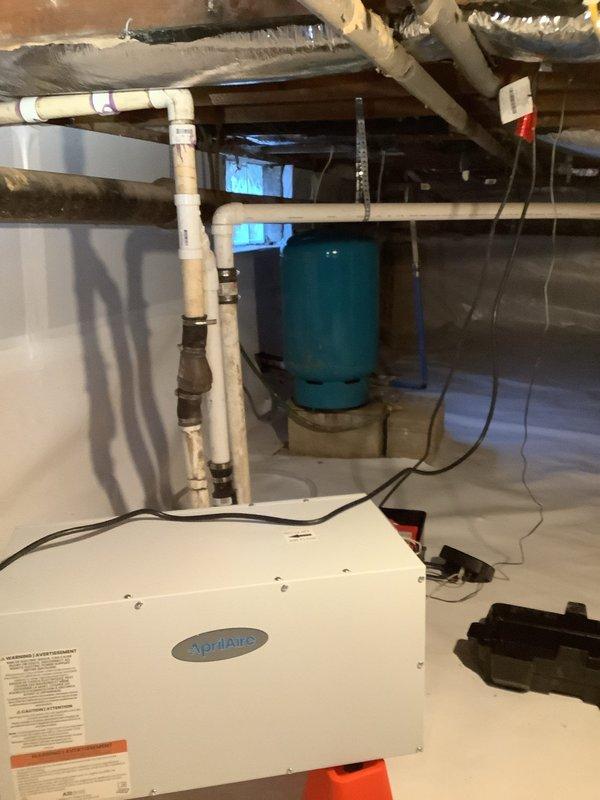 Installed customer supplied water closet in basement utility room. Found significant corrosion on existing cast iron waste pipe requiring installation of PVC transition fitting. Completed installation without complications as requested.