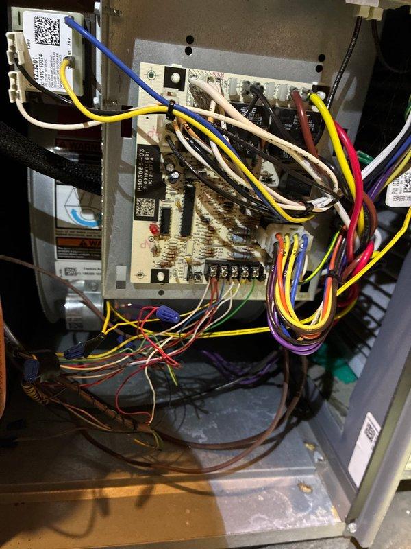 Performed heating tune-up on 6-year-old Lennox system that was experiencing intermittent heating issues. Inspected internal circuit board, electrical connections, and blower motor components. System was operational at time of service, but diagnostics were conducted to identify potential causes of previous non-start conditions and temperature inconsistencies reported by customer.