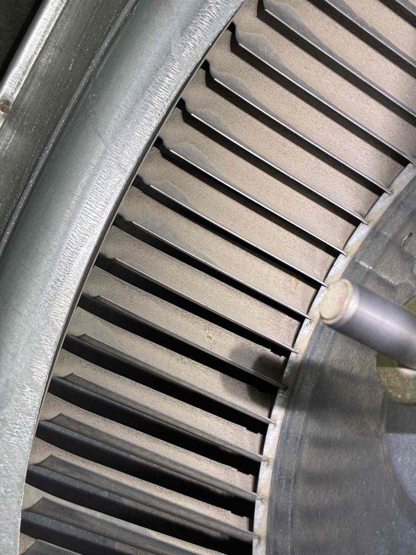 Performed scheduled maintenance on MVP furnace. Inspected blower wheel assembly for proper operation and cleanliness, noting normal wear but functional condition. Examined igniter/flame sensor assembly, confirming secure mounting and proper positioning for reliable ignition.