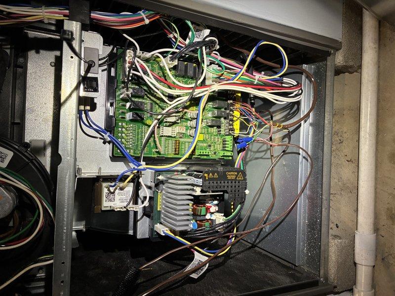 Performed comprehensive furnace tune-up including inspection of internal mechanical components and thorough examination of control board circuitry. Verified proper wire connections and component functionality on the main circuit board, ensuring all electrical systems are operating within manufacturer specifications.