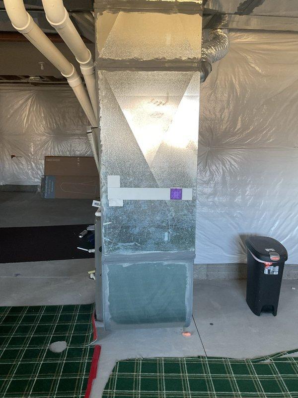 Conducted on-site assessment of residence to provide installation quote for a new home humidifier. Inspected existing HVAC system in basement utility area, including furnace unit, ductwork, and ventilation components. Documented current setup with photos to support proper equipment selection and installation planning.
