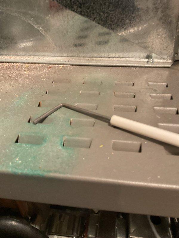 Diagnosed intermittent thermostat operation issue where system would not engage until temperature dropped to 67 degrees. Inspection revealed dust accumulation and corrosion on flame sensor, which was cleaned to restore proper ignition sequence and normal thermostat functionality.