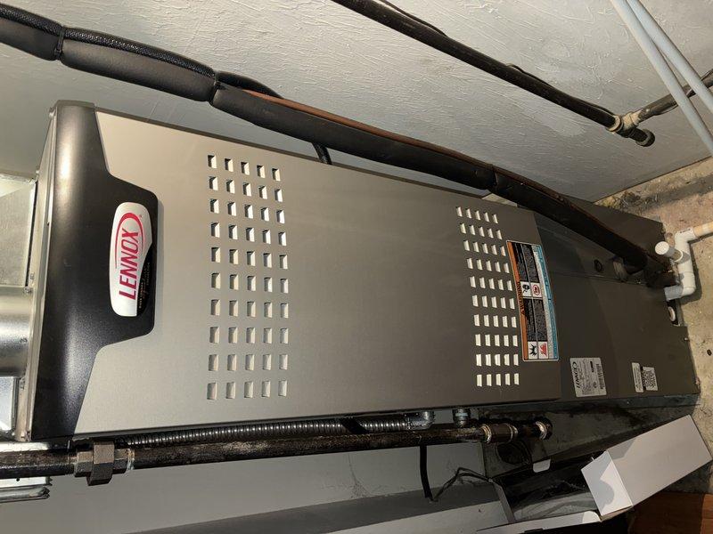 Performed scheduled maintenance on Lennox furnace system. Inspected ductwork, ventilation piping, and drainage connections; all components were found to be properly installed and functioning correctly. System is operating within normal parameters with no issues identified.