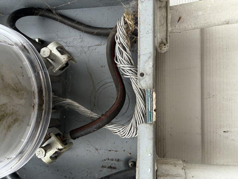 Conducted assessment for chandelier installation in high-ceiling area. Documented existing electrical connections and mounting hardware for proper replacement. Determined need for specialized ladder equipment and potentially two technicians due to installation height requirements.