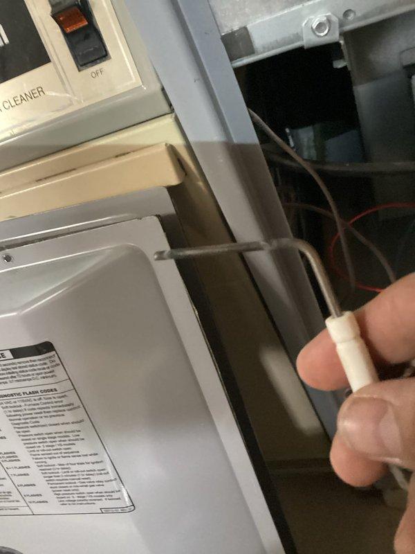 Completed preventative maintenance on Heil furnace per MVP prepaid agreement. Inspected system components including Honeywell control unit/humidifier, PVC exhaust/intake vents, and condensate drain line. Used diagnostic probe to test control panel functionality; all systems operating within normal parameters.