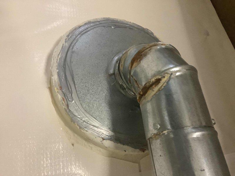 Inspected and repaired sink stopper mechanism in downstairs bedroom bathroom and replaced bathtub stopper in downstairs bathroom to restore proper function. Assessed water heater vent pipe in basement which showed signs of leakage at connection point with visible corrosion and improper sealing; recommended professional replacement of vent pipe assembly with proper sealing to prevent further water intrusion and potential carbon monoxide concerns.
