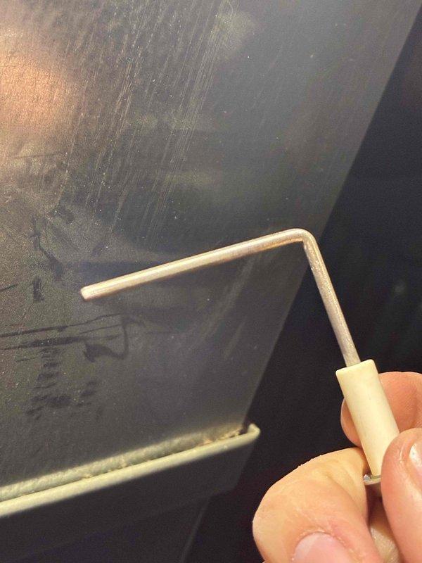 Performed scheduled maintenance on furnace for MVP customer. Used TESLONG borescope to inspect internal components, revealing a circular perforated disc/wheel with signs of wear. Utilized Allen wrench to make necessary adjustments to mechanical elements during the service visit.