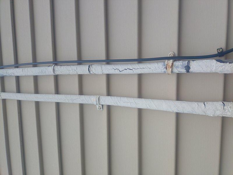 Inspected electrical panel to evaluate feasibility of connecting electric stove to existing 220V dryer circuit. Documented deteriorated insulation on supply lines and assessed current breaker configuration. Determined separate dedicated circuit would be required for code compliance and safe operation of both appliances.